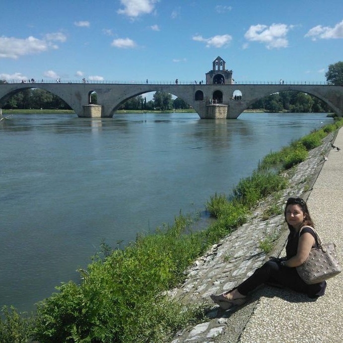 Montse en Aviñón (Francia)