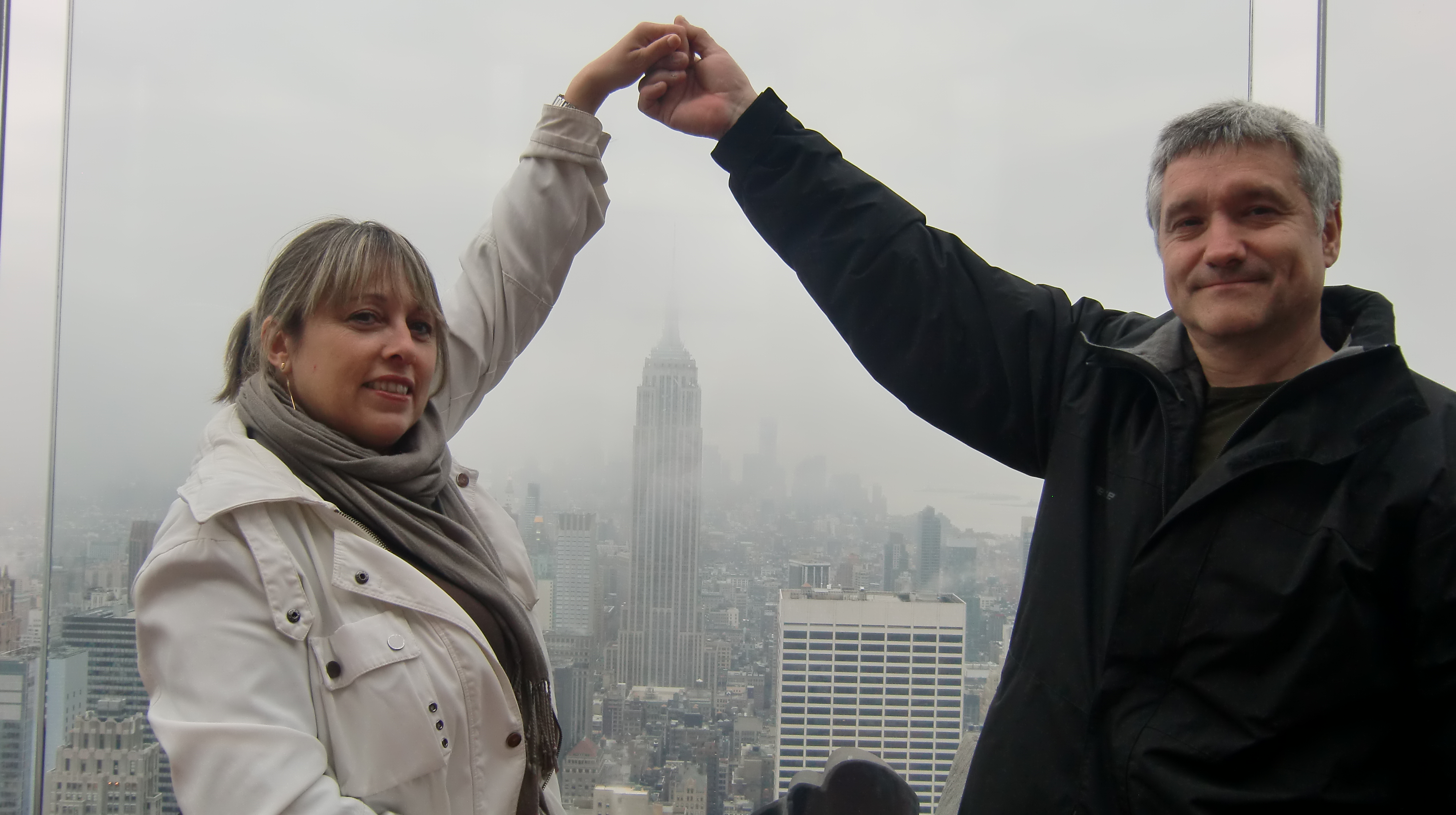 Carol y Emili disfrutando en Nueva York
