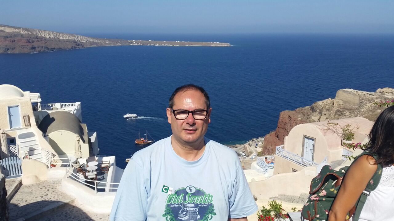 Antonio en Santorini