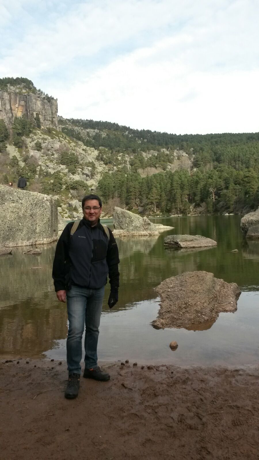 Alfonso junto a la Laguna Negra de Urbión de Soria