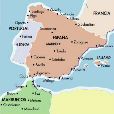 España, Portugal y Marruecos