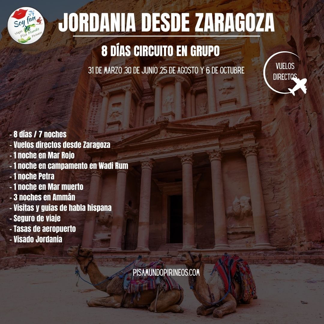 Viaje En Grupo A Jordania Directo Desde Zaragoza